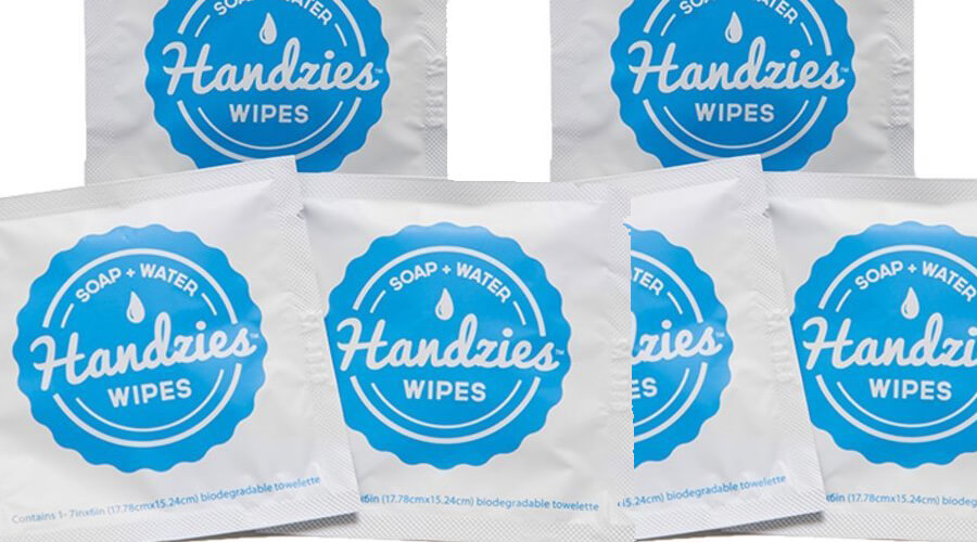 Packaged hand wipes