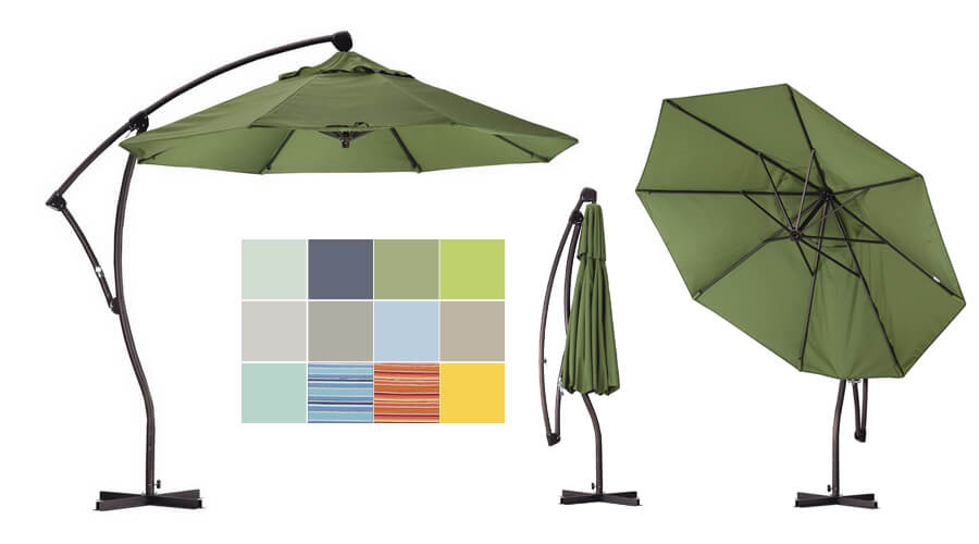 California Umbrella 9' Cantilever Market Patio Umbrella